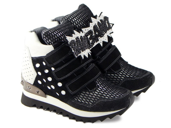 Sneakersy Scaviola LWD42/BLACK-WHITE